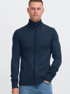 BLEND Herren Strickjacke - BHRycel in blau