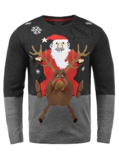 BLEND Herren Strickpullover - BHRudolph in grau