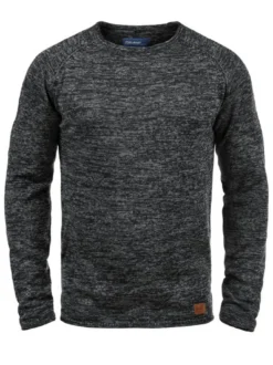 BLEND Herren Strickpullover - BHDan in schwarz