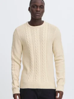 BLEND Herren Strickpullover - BHBasim in beige