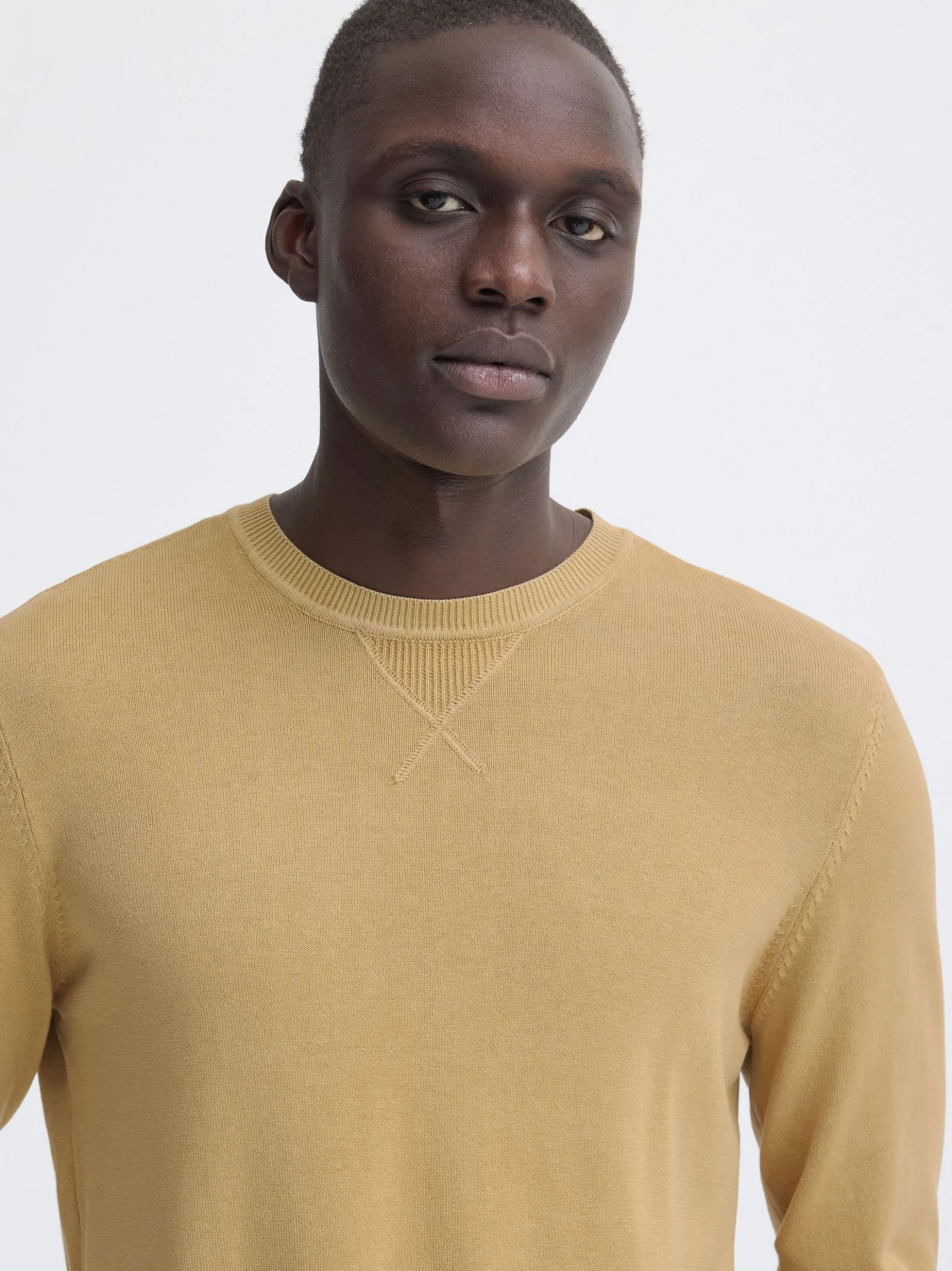 BLEND Herren Strickpullover - BHAddo in beige