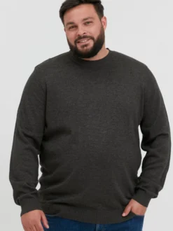 BLEND Herren Strickpullover - BHLars Big & Tall in anthrazit