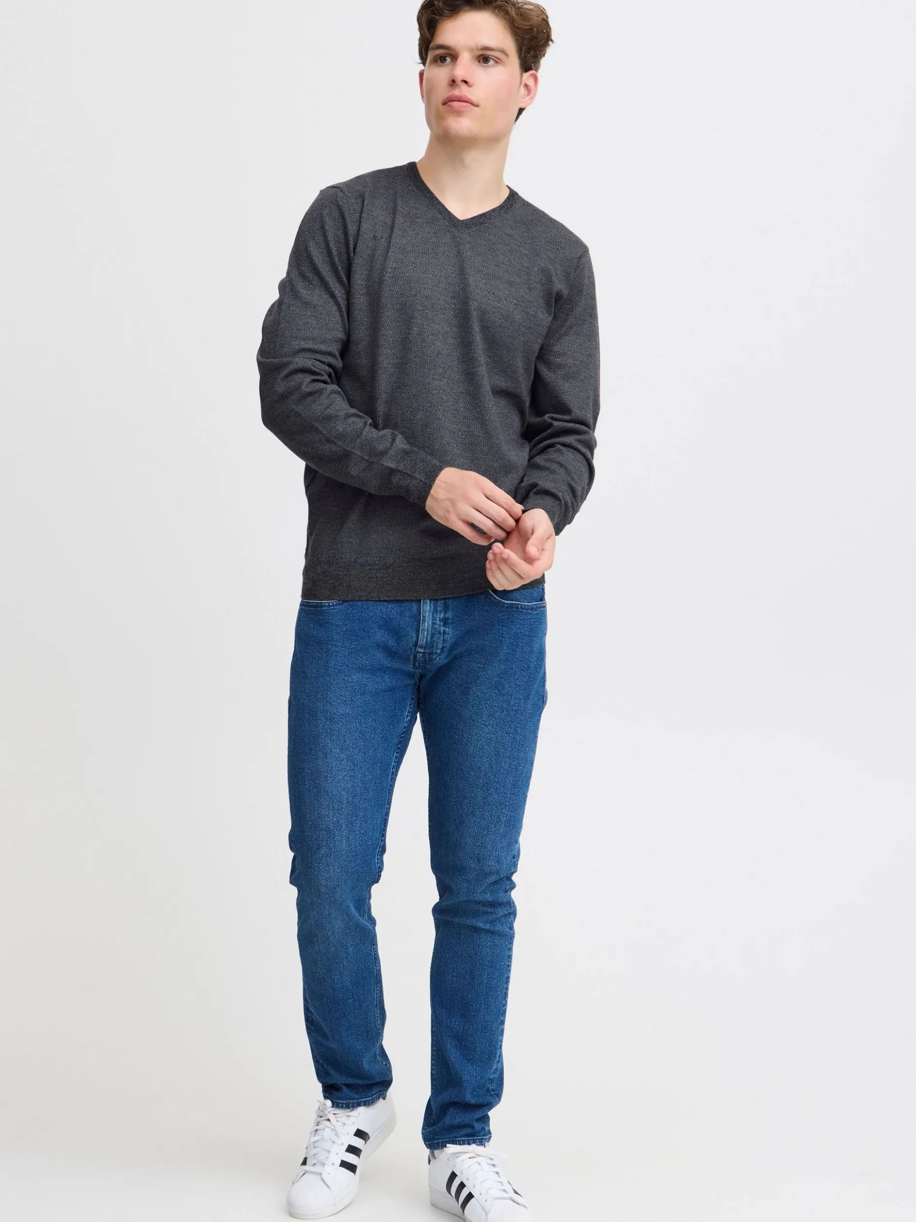 BLEND Herren Strickpullover - BHBruton in schwarz