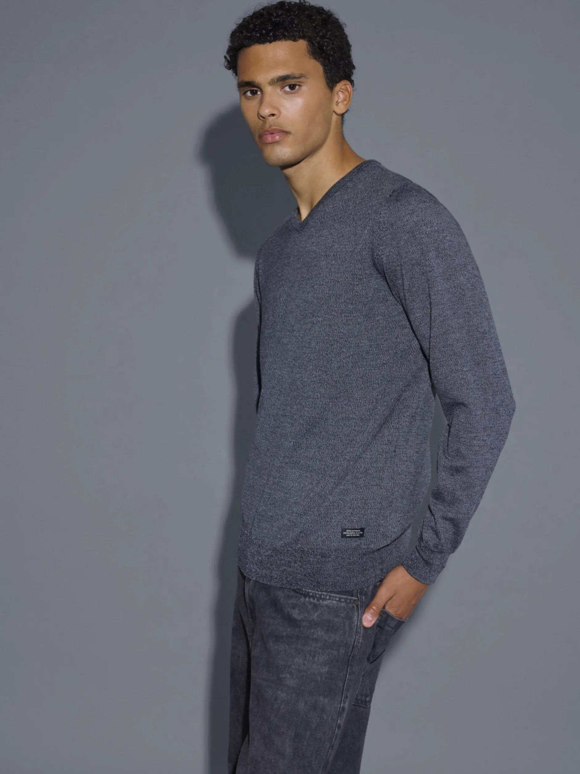 BLEND Herren Strickpullover - BHBruton in schwarz