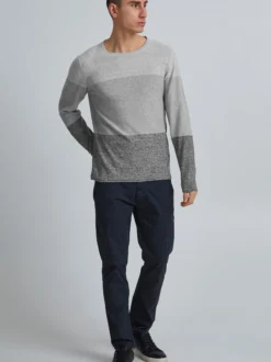 BLEND Herren Strickpullover - BHHans in schwarz