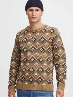 BLEND Herren Strickpullover - BHPullover in braun