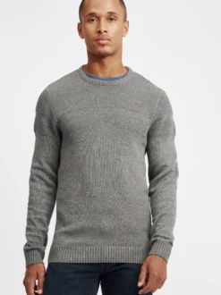 BLEND Herren Strickpullover - BHGastamo in grau