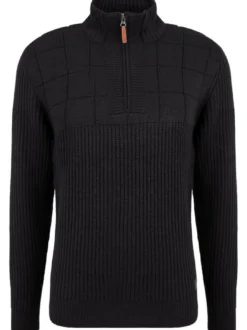 BLEND Herren Strickpullover - BHOstuta in schwarz