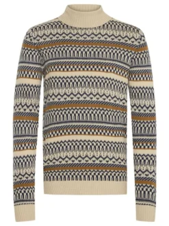 BLEND Herren Strickpullover - BHPullover in beige