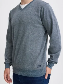 BLEND Herren Strickpullover - BHBruton in blau
