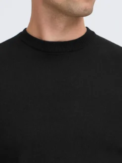 BLEND Herren Strickpullover - BHFinn in schwarz
