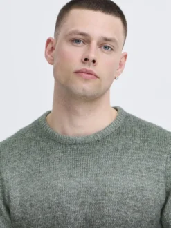 BLEND Herren Strickpullover - BHDannie in hellblau