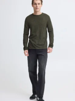 BLEND Herren Strickpullover - BHBror in oliv