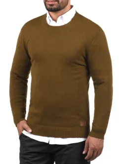BLEND Herren Strickpullover - BHLars in beige