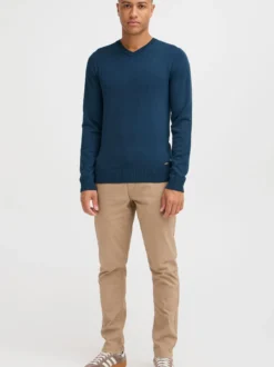 BLEND Herren Strickpullover - BHWeber in blau