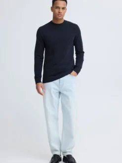 BLEND Herren Strickpullover - BHBartel in blau