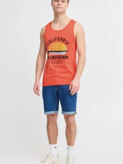 BLEND Herren Tanktop - BHCali in rot