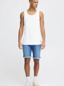 BLEND Herren Tanktop - BHHole in weiß