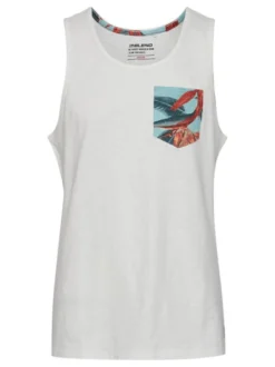 BLEND Herren Tanktop - BHTroppo in weiß