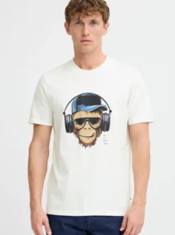 BLEND Herren T-Shirt - BHJavor in weiß