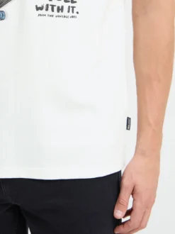 BLEND Herren T-Shirt - BHJavor in weiß