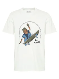 BLEND Herren T-Shirt - BHJavor in weiß