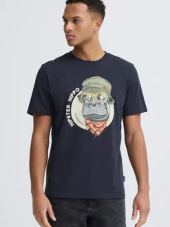 BLEND Herren T-Shirt - BHKurt in schwarz