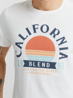 BLEND Herren T-Shirt - BHOrtwin in weiß