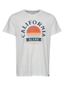 BLEND Herren T-Shirt - BHOrtwin in weiß