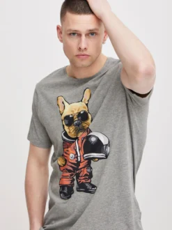 BLEND Herren T-Shirt - BHTee in grau