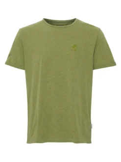 BLEND Herren T-Shirt in grün - Ausschnitt: Rundhals