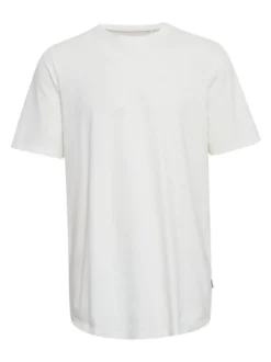 BLEND Herren T-Shirt in weiß - Ausschnitt: Rundhals