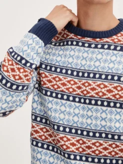 BLEND Herren Weihnachtspullover - BHTjorben in blau