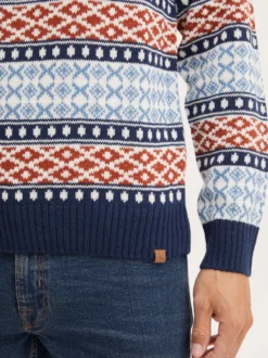BLEND Herren Weihnachtspullover - BHTjorben in blau