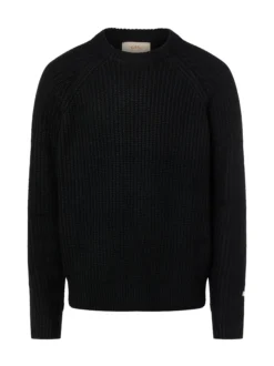 BLKVIS Herren Pullover mit Woll-Anteil in schwarz