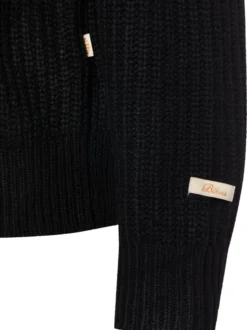 BLKVIS Herren Pullover mit Woll-Anteil in schwarz