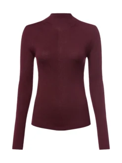 BOSS Damen Strickpullover - Foliora in aubergine