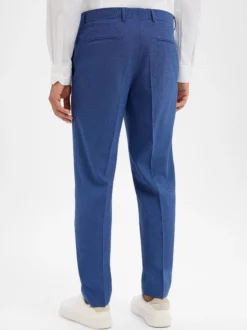 BOSS Herren Baukasten-Hose mit Schurwolle - Leon in blau