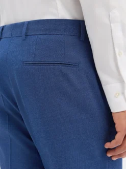 BOSS Herren Baukasten-Hose mit Schurwolle - Leon in blau