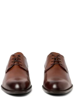 BOSS Herren Schnürschuhe aus Leder - Tayil in nougat