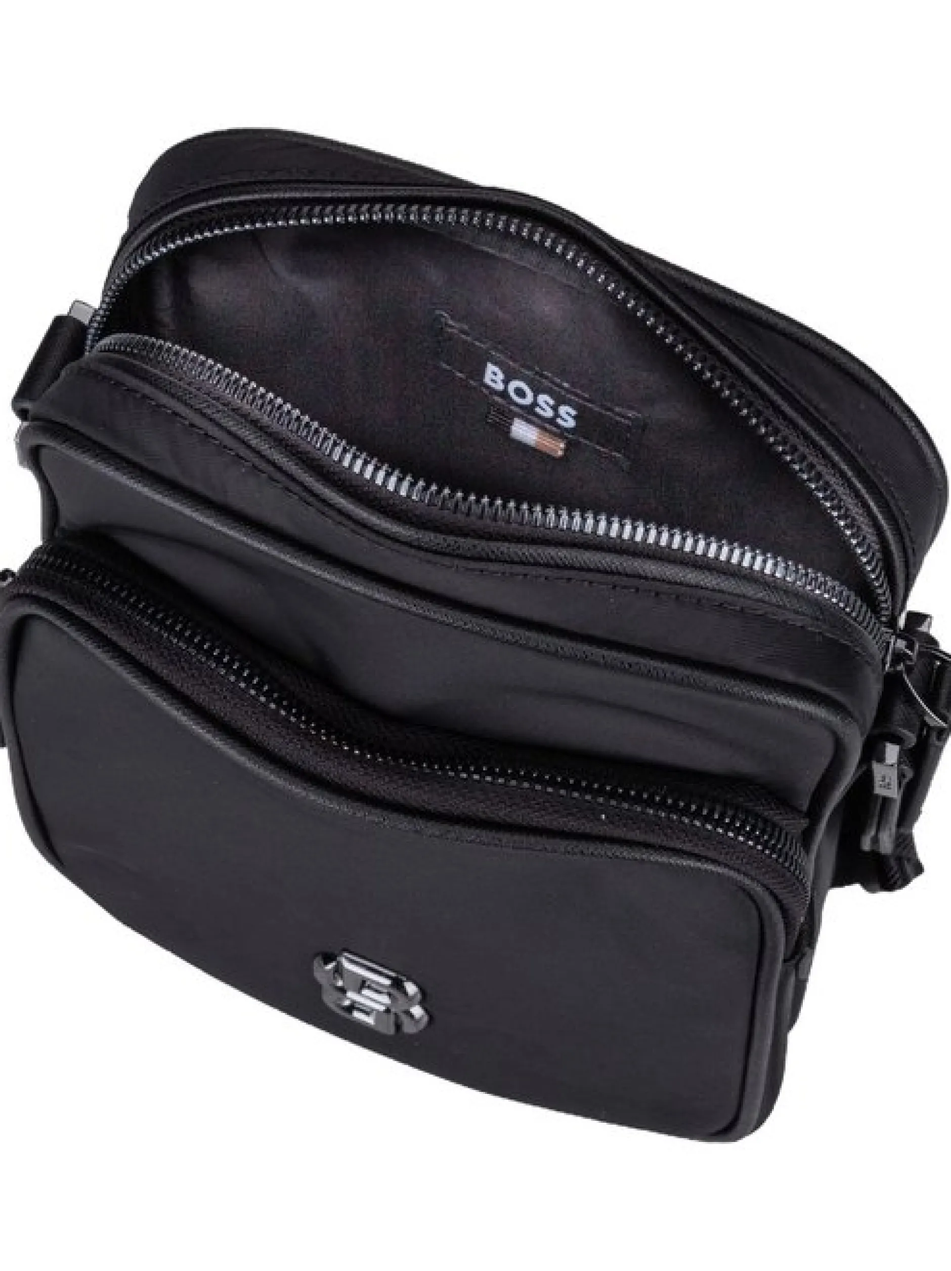 BOSS Herren Umhängetasche - B Icon NS Crossbody in schwarz