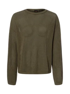 BOSS Orange Damen Strickpullover - Farde in schilf