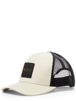 BOSS Orange Herren Baseball Cap - Elliot in kitt schwarz