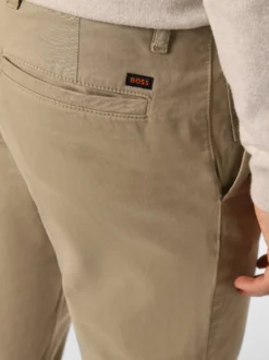 BOSS Orange Herren Hose in beige - Länge: lang