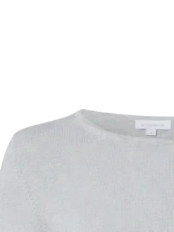 brookshire Damen Strick-Langarmshirt in hellgrau