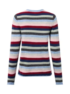 brookshire Damen Wollpullover in hellblau mehrfarbig