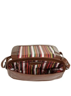 Bruno Banani Damen Umhängetasche in cognac