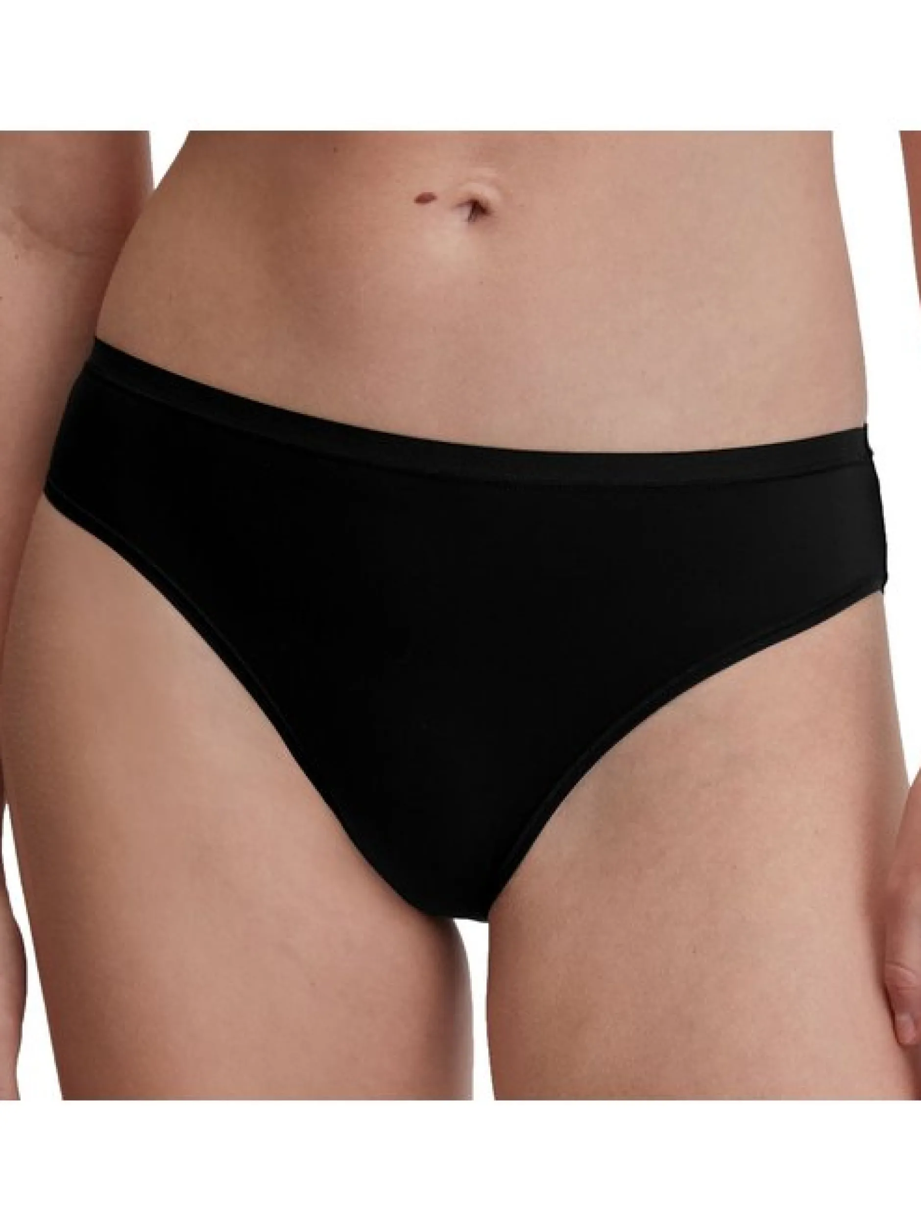 Calida Damen Slip im 2er-Pack in schwarz weiß