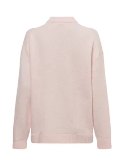 Calvin Klein Jeans Damen Strickpullover mit Alpaka Anteil in hellgrau