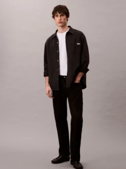 Calvin Klein Jeans Herren Jeanshemd in schwarz